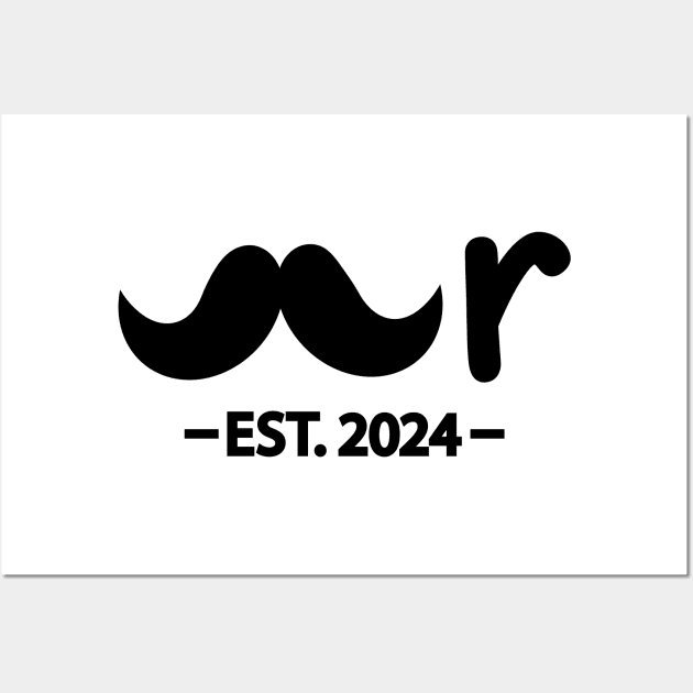 Mr EST. 2024 creative typography design Wall Art by CRE4T1V1TY